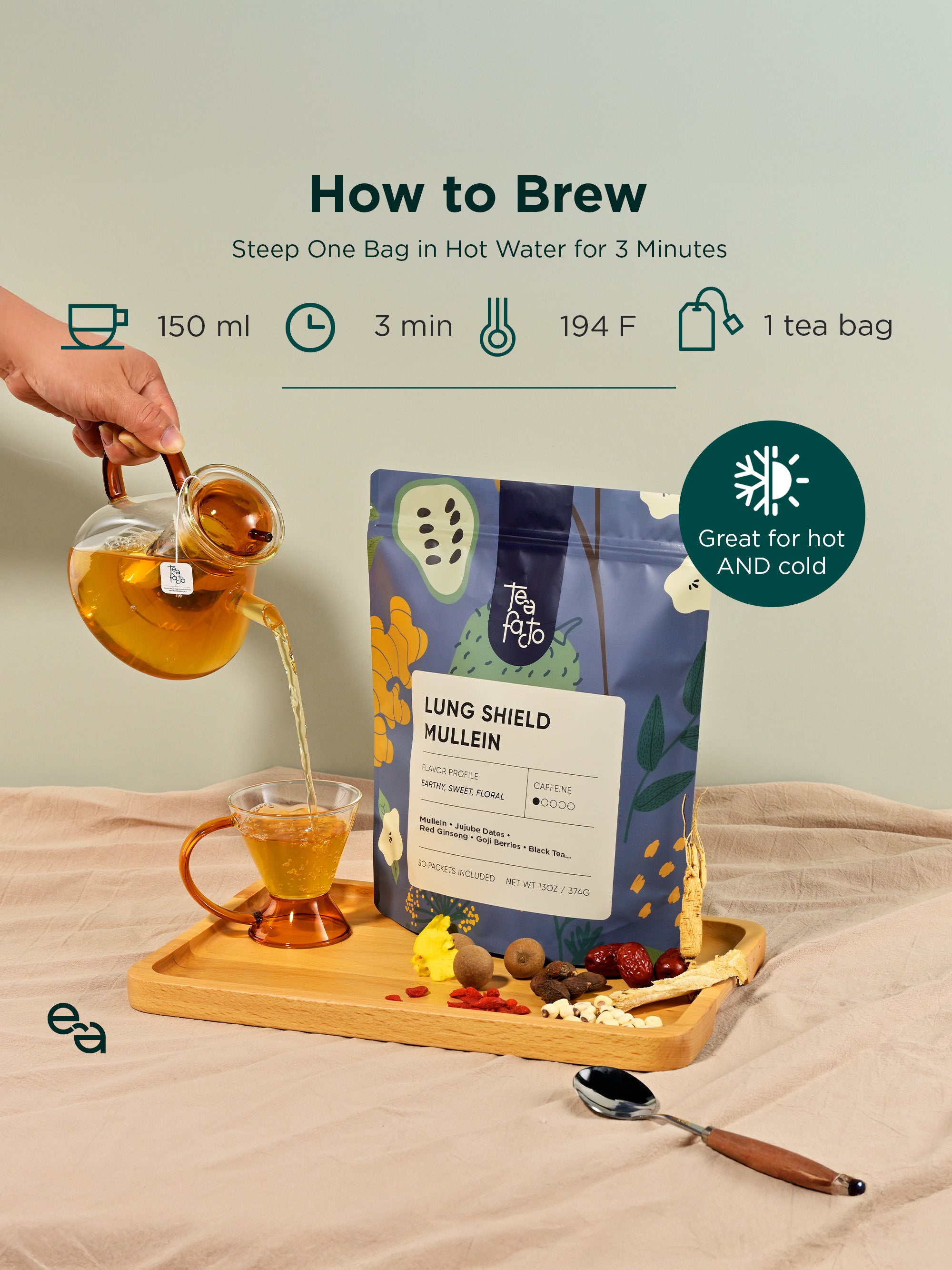 Lung Detox AM/PM Mullein Tea Duo