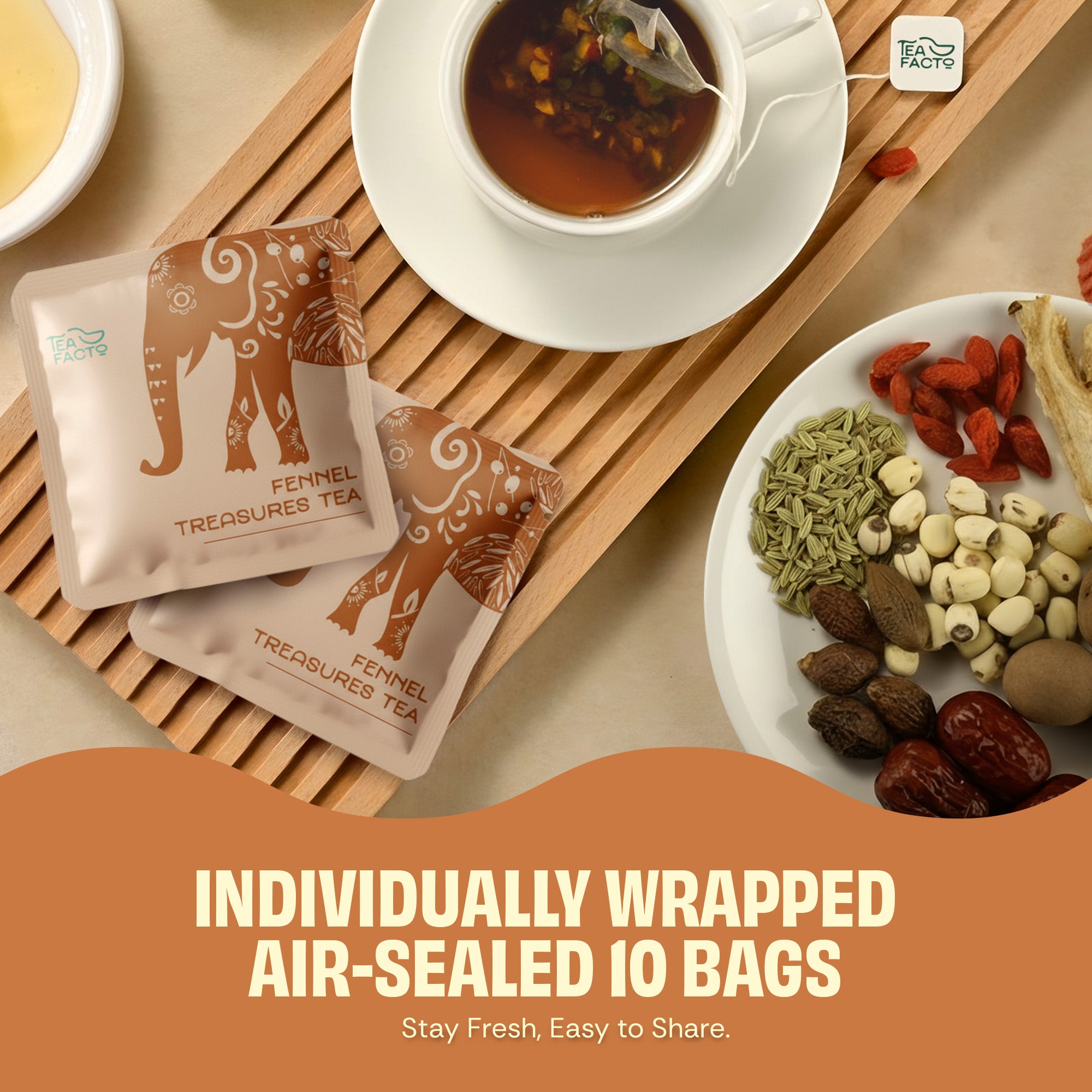 Fennel Treasures Tea | Debloating & Digestion (30 bags)