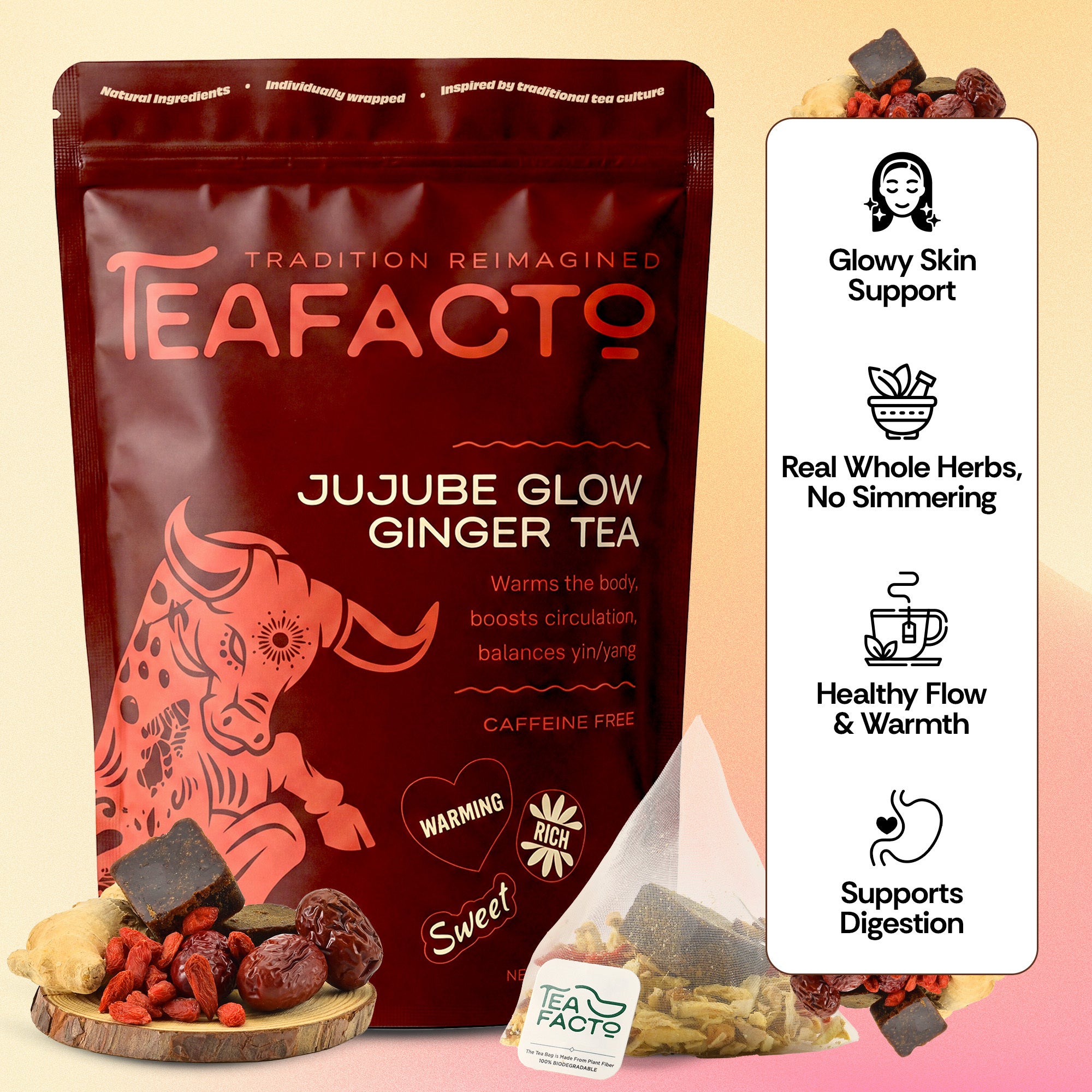 Asian Jujube Ginger Tea for Your 90-Day Glow Ritual