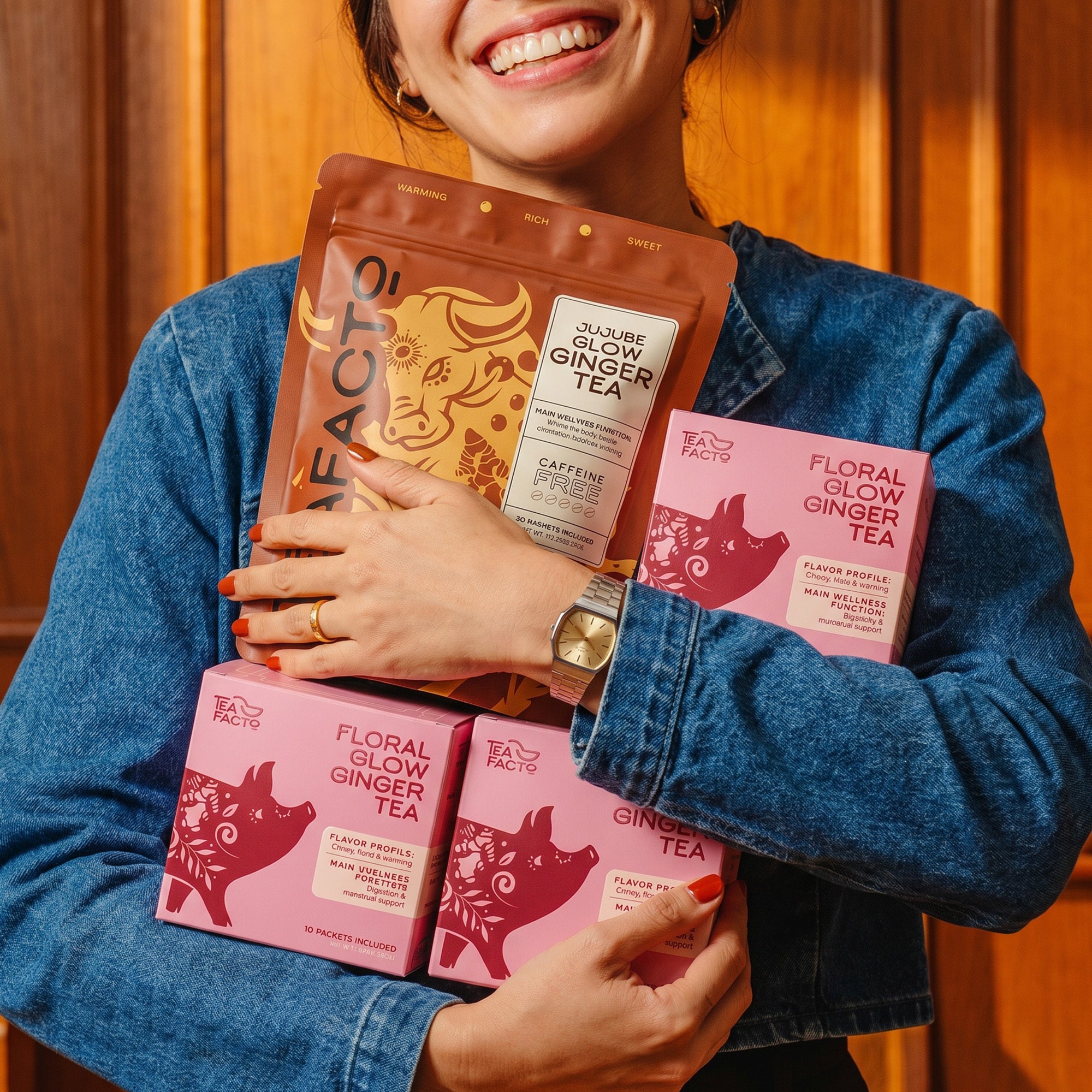 Ultimate Glow Bundle | Jujube Ginger Tea + Floral Glow Ginger Tea for Glowy Skin, Mood, PMS & Digestion Support
