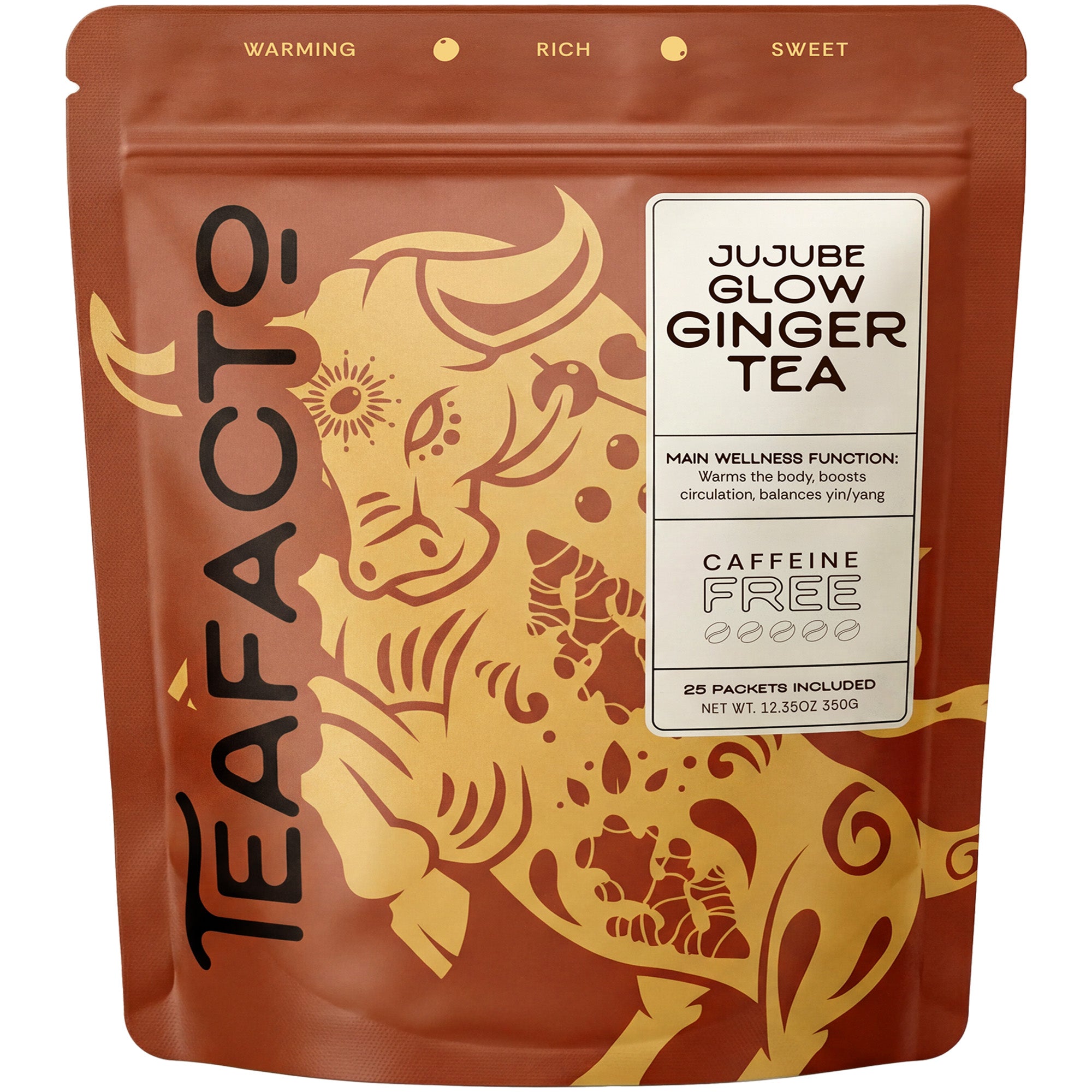 Inner Glow Jujube Ginger Tea | Warming & Healthy Flow (25 day supply)