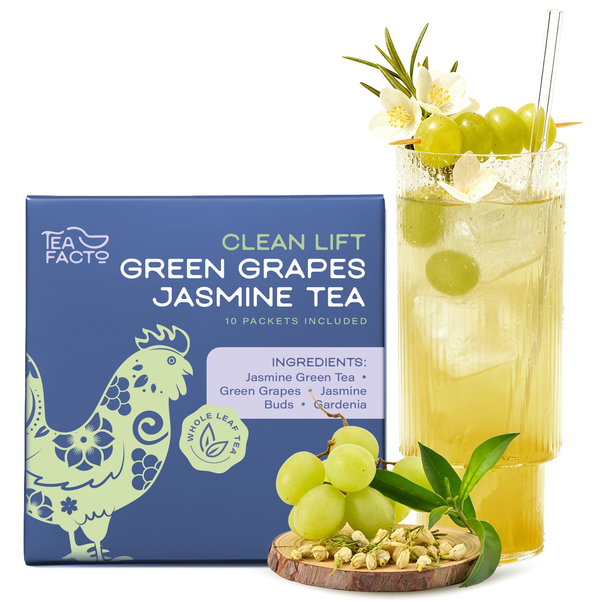 Green Grapes Jasmine Tea (10 Pack)