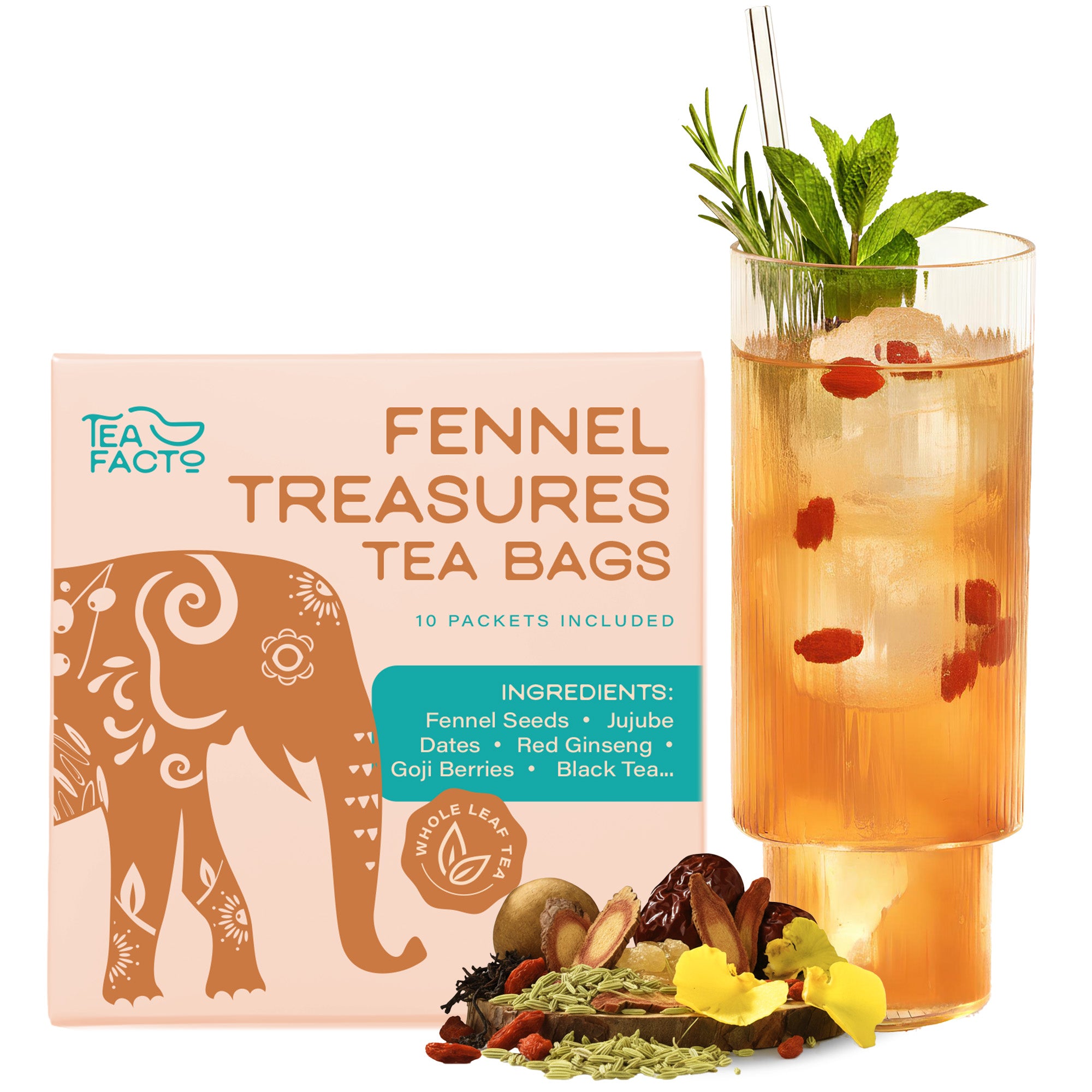Fennel Treasures Tea | Debloating & Digestion (10 bags)
