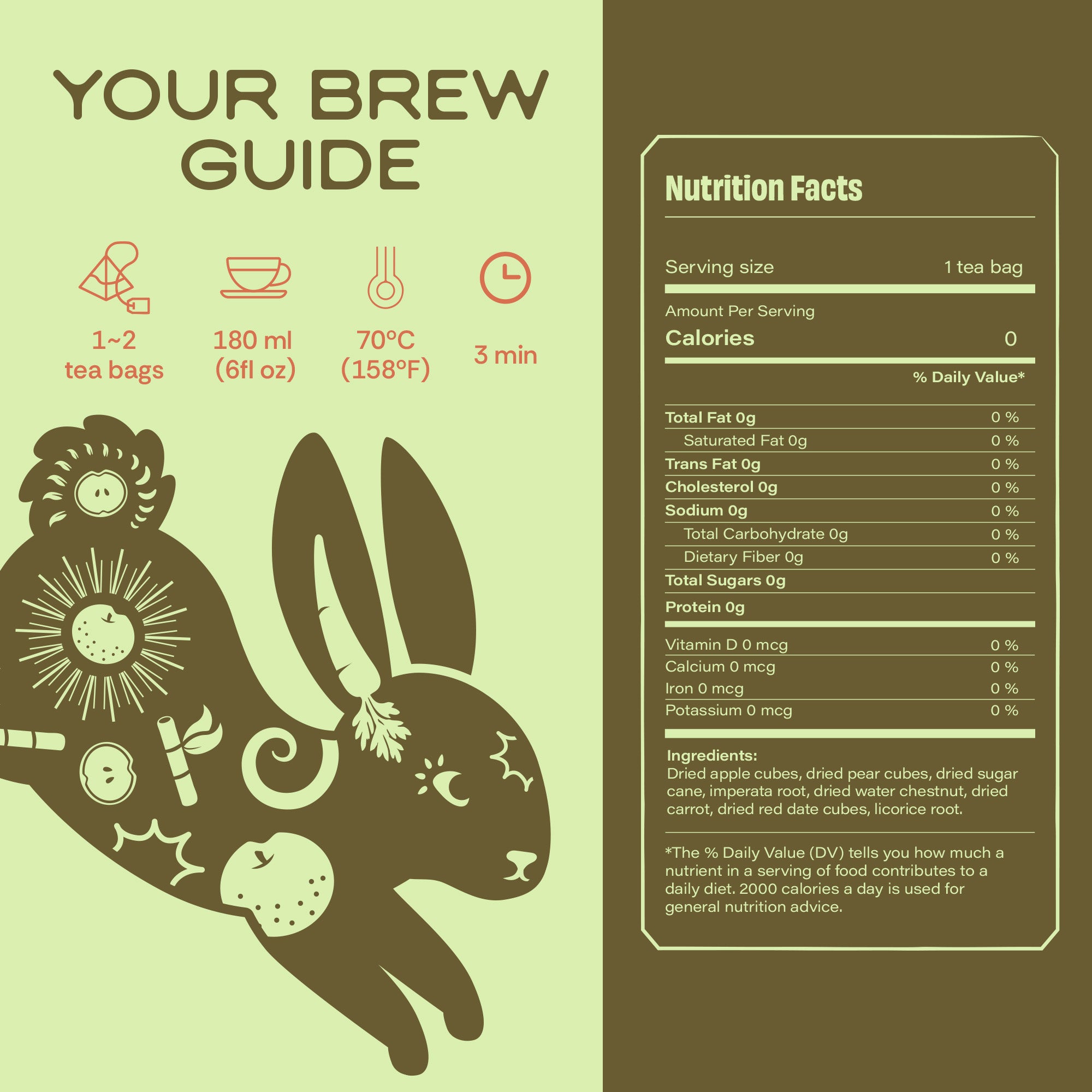 Snow Pear Tea | Traditional Medicine Hydration (10 bags)