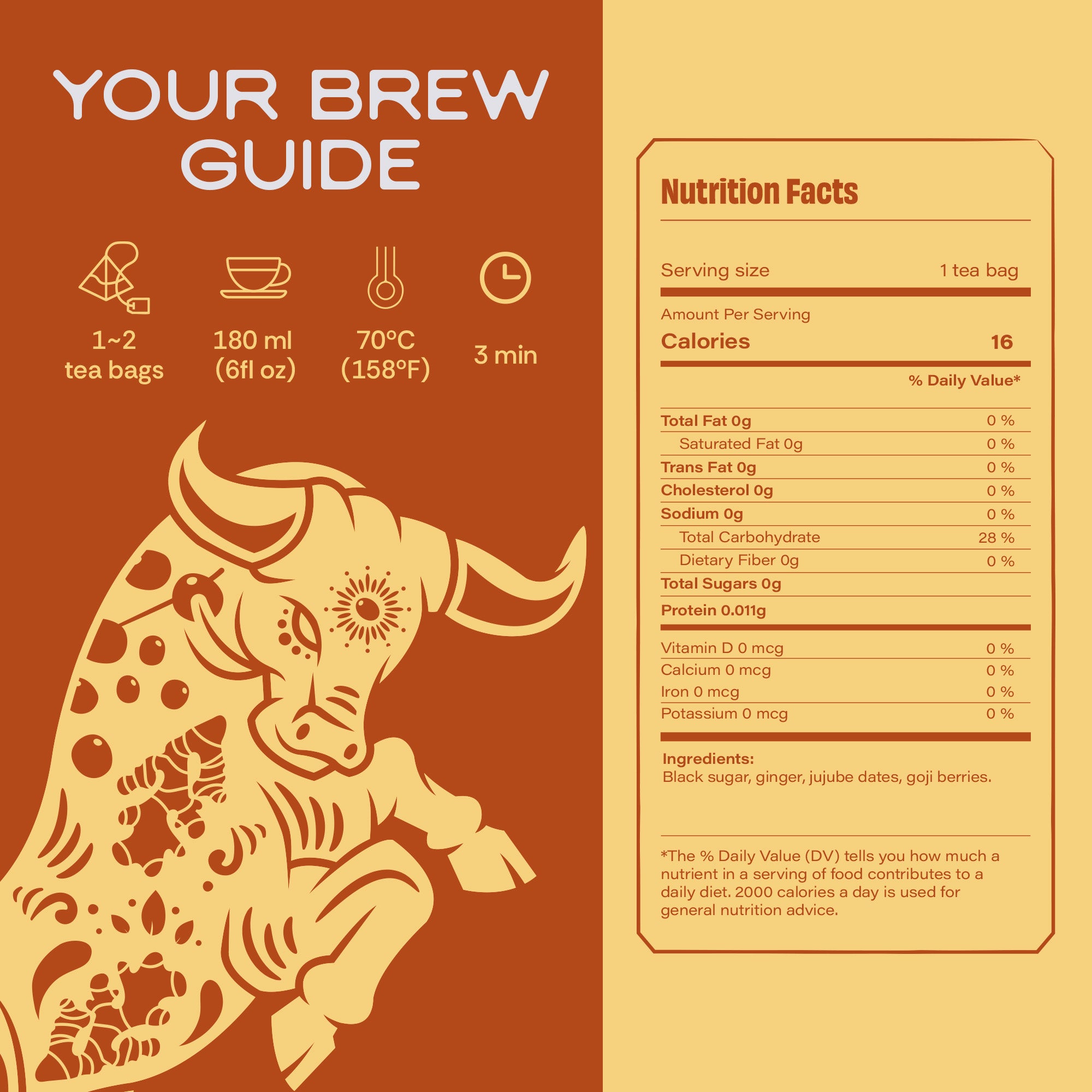 Inner Glow Ginger Jujube Tea (10 Pack)