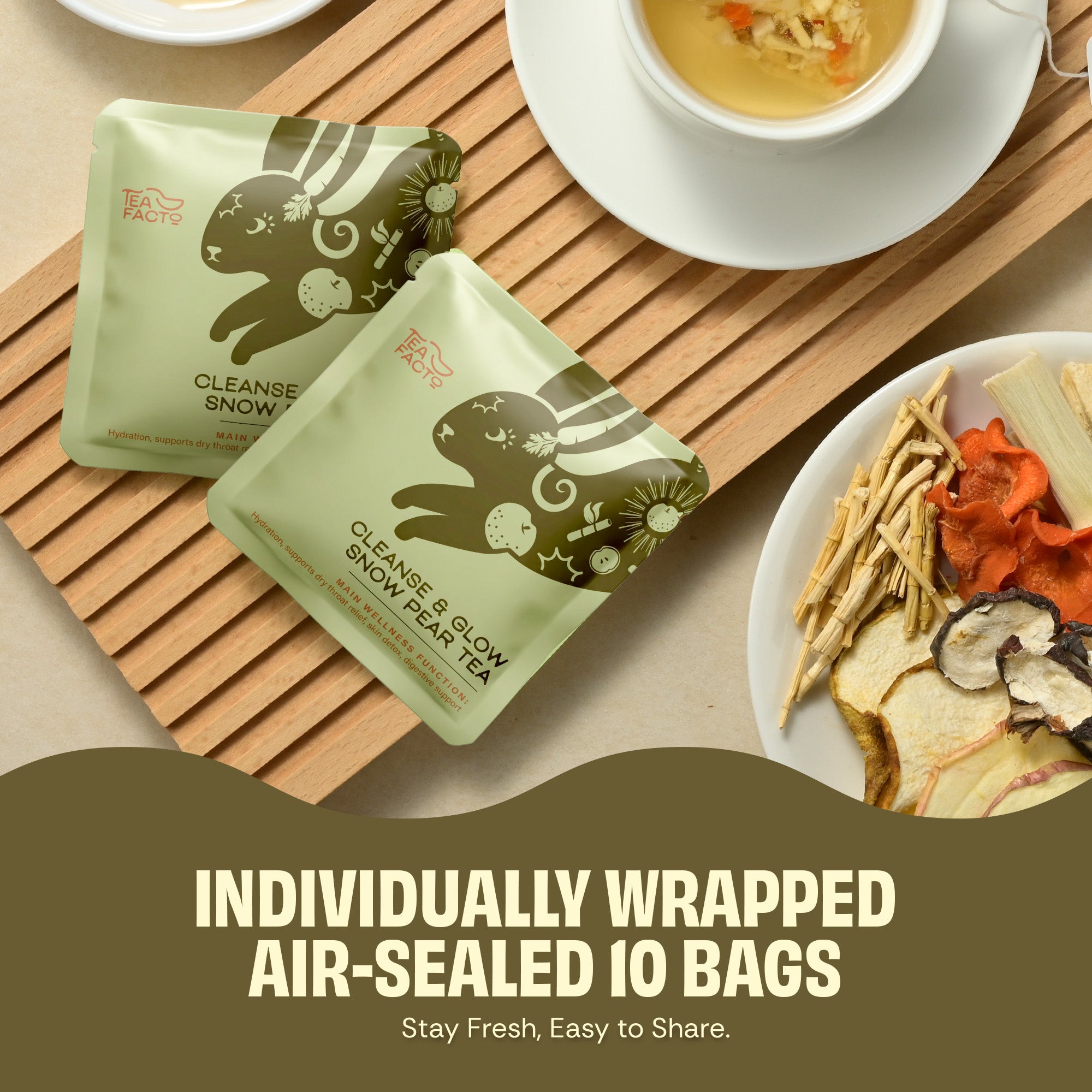 Snow Pear Tea | Traditional Medicine Hydration (10 bags)