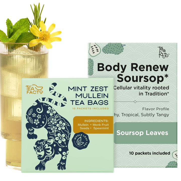 Detox Duo Herbal Tea – Mullein & Soursop Tea Bags, Default