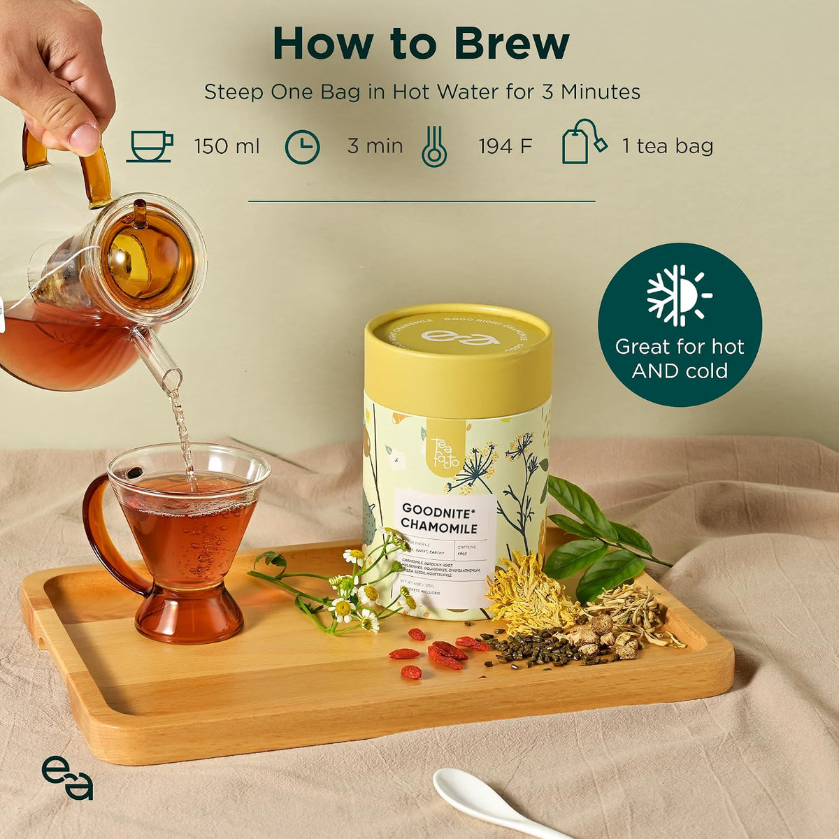 Goodnight Chamomile for Sleep and Relaxation (25 Bags)